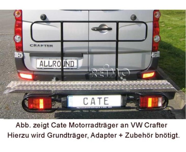 Motorradträger-Adapter für Fiat Ducato ab 2007 mit Anhängerkupplung und 250kg Nutzlast