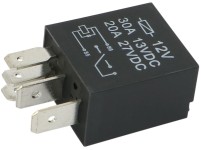 Micro-Relais Wechsler 12 V 30/20 A, mit Diode