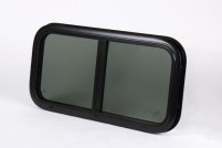 Carbest RW-Motion Schiebefenster mit getönter Sicherheitsglasscheibe und Alurahmen, 600x350mm
