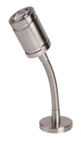 Carbest 12V Leseleuchte aus gebürstetem Nickel mit innovativem Ein/Aus-Schalter - 300.5 mm