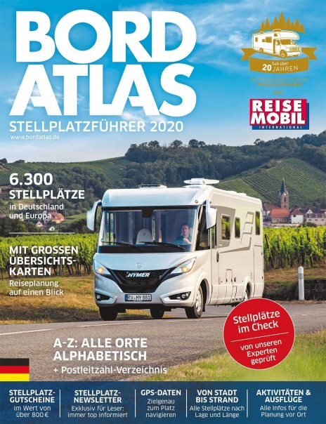 Reisemobil Bordatlas Stellplatzführer 2020