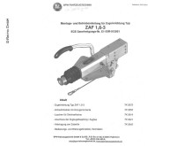 Auflaufeinrichtung mit Zuggabel 1500kg - Typ ZAF 1.6-3