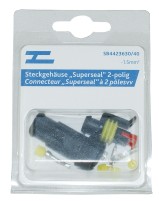 Steckgeh."Superseal" - 1.5 mm 2-pol