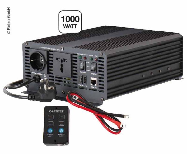 Carbest Sinus Power Inverter mit Netzvorrangschaltung - 1500 Watt