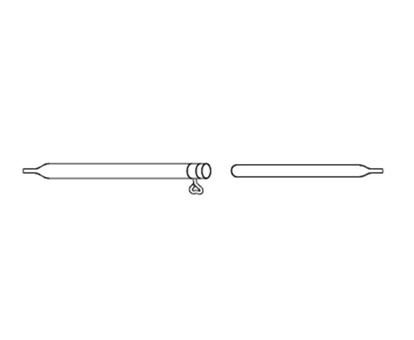 Aluminium Vordach-Spannstange, 1.2mm dick, höhenverstellbar von 1.3m bis 2.05m in zwei Teilen