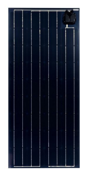 Solarswiss 100 Watt Solarmodul mit Glas-Trägerplatte in Schwarz