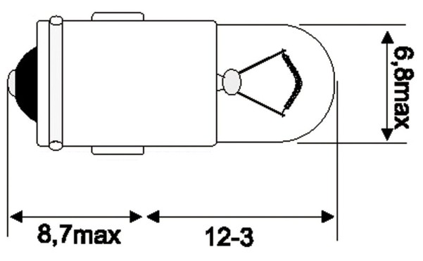 Jahn Glühlampe BA7s 12V 2W