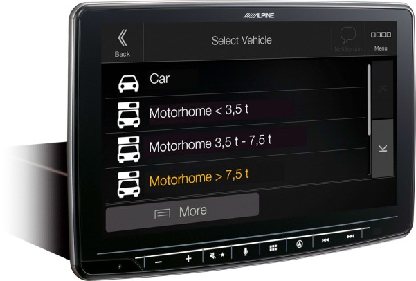 Alpine Halo9 Navi Multimedia Navigationssystem für Wohnmobil und Truck 9 Zoll