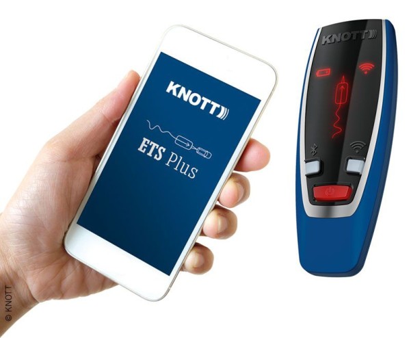 Knott ETS Plus Fernanzeige und App - Anzeige der ETS Funktionen auf dem Smartphone