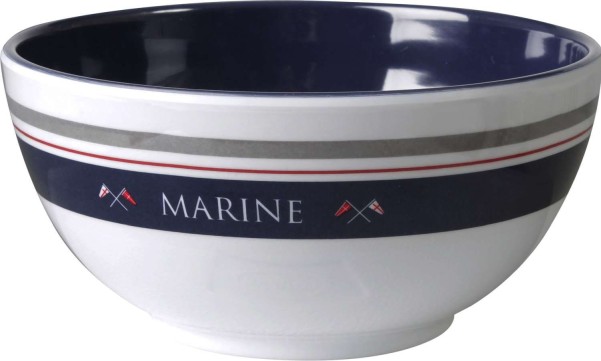 Brunner Marine Müslischale 15 cm blau/weiss