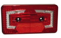 LED-Multifunktionsleuchte mit Standardrückstrahler, rot, links, 9-32V, IP67