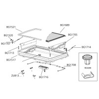 Aussenrahmen komplett Kurbelversi für Midi Heki/Style 700x500