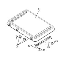 Glas ohne Anbauteile für Heki 3 und 4