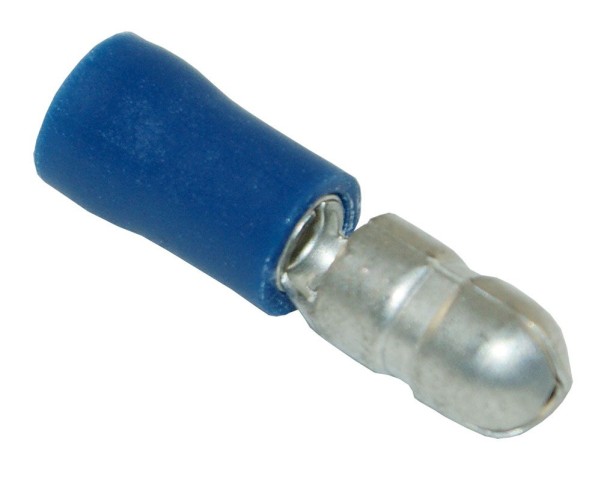 Rundstecker isoliert 5mm blau