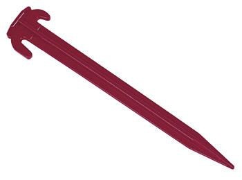 Piquet de tente en plastique rouge, 20cm de long 5 pièces