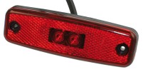 Rubbolite - LED-Positionsleuchte 12/24V rot