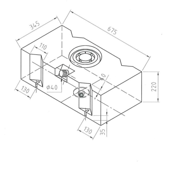 Frischwassertank 45 Typ SC 15045