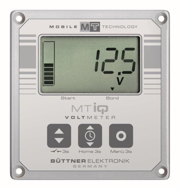 Büttner LCD Voltmeter und Zeitschaltuhr Spannungsmesser für Autobatterie