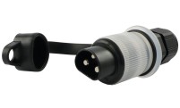 Stecker 3-pol. Typ Cobo m. LED+Sicherung 10A