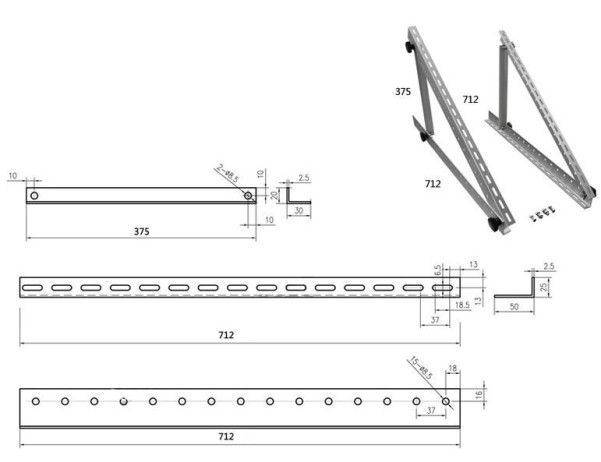 Solar-Montage-System 28-Zoll