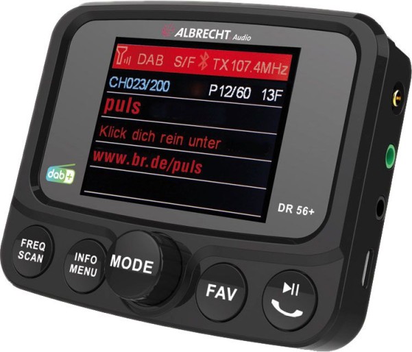 Albrecht DR56+ DAB+ Autoradio-Adapter und Freisprecheinrichtung