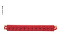 Feu de freinage LED 9-32V, 2,0/0,3W W IP67 500 m de câble rouge/chrome