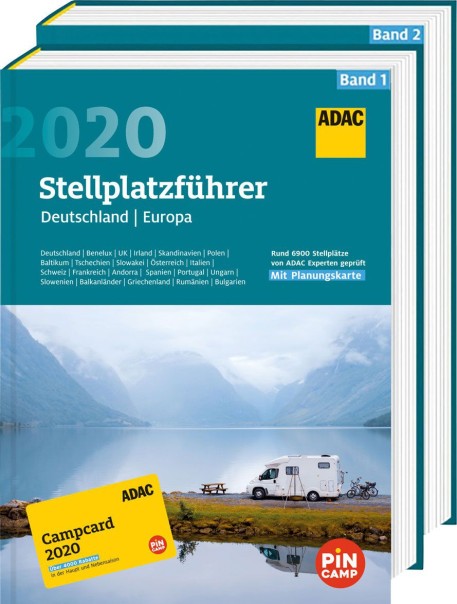 ADAC Camping Site Guide 2020 Allemagne / Europe