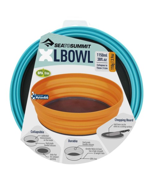 Sea to Summit XL-Bowl Faltbare Schüssel grau 1150 ml