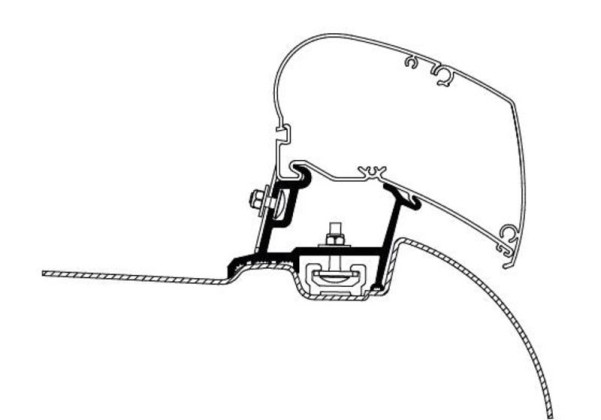 Adapter Thule Mercedes Sprinter > 2007, VW Crafter