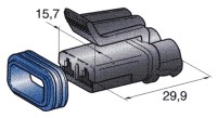 Steckergehäuse Delphi Metri-Pack 280, 2polig